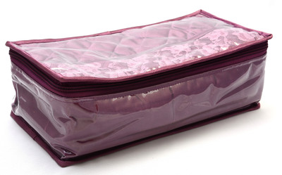 

K&P 5 Pouch Majenta Locker Jewellery & Bangle Storage Vanity Box(Majenta)