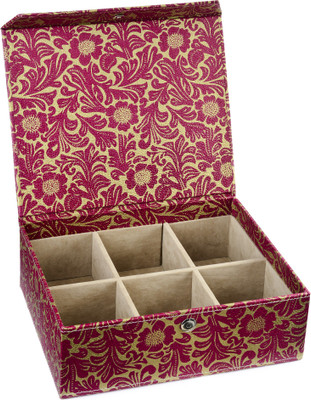 

Eco-Leatherette 6 Partition Bangles Vanity Box(Multicolor)