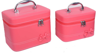 

Styler Leather Look Combo Makeup Vanity Box(Pink)