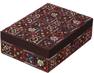 

The Decor Mart Decor Mart - Jewellery Box - Beaded - Multi Color - 7.25 X 10 inch Makeup Vanity Box(Multi Color)