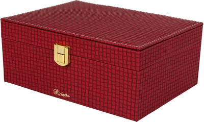 

Richpiks Medium Jewellery Accessories Box Jewellery Purpose Vanity Box(Red)