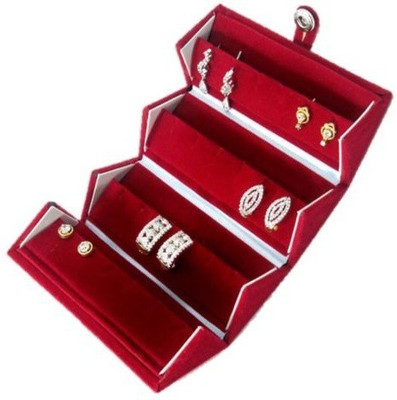 

Addyz Earring Studs Jewellery Vanity Box(Red)
