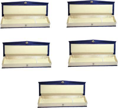 

Addyz Pack of 5 Pcs Anklet Chain Watch Storage Vanity Box(Navy Blue)