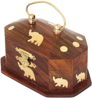 

Onlineshoppee CA274 Jewellery Box Vanity Box(Brown)
