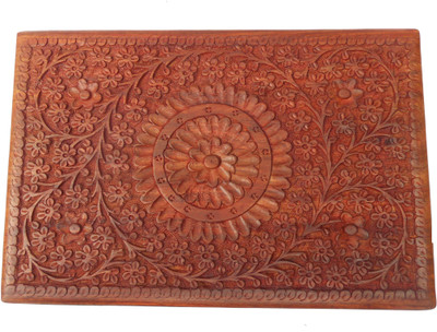 

Handicraft SHEESHAM MADE WELL CARVING JEWELLERY Vanity Box(Brown)