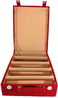 

Addyz Bangle Plain-4 Rods Jewellery Storage Vanity Box(Maroon)