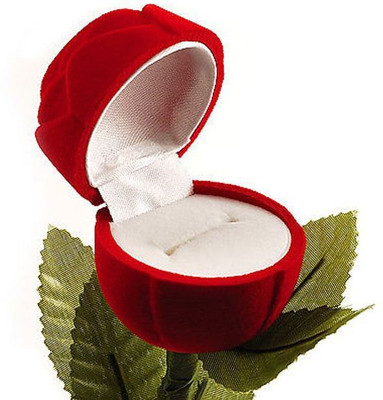 

Atorakushon Rose Flower Ring Box Vanity Box(Red)