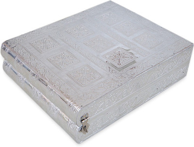 

R S Jewels wooden Makep Vanity Box(Silver)