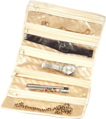 

NMPL Jama Multipurpose Kit Watch and chain Vanity Box(Beige)