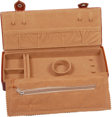 

Bulaky vanity case Jewellery Vanity Box(Tan)