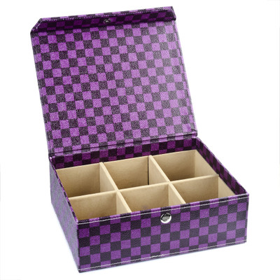 

Eco-Leatherette 6 Partition Bangles Vanity Box(Multicolor)