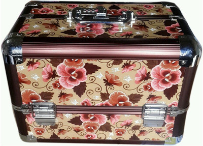 

Pride Star Rose to store cosmetics Vanity Box(Royal Brown)
