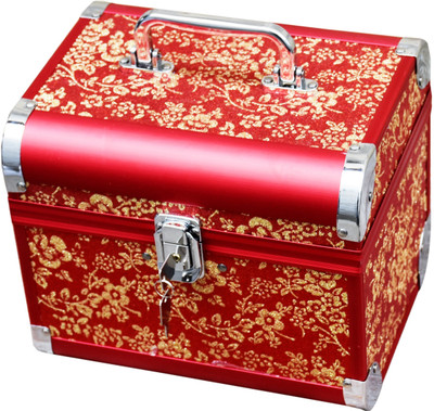 

Pride Crown to store Cosmetics Vanity Box(Red)
