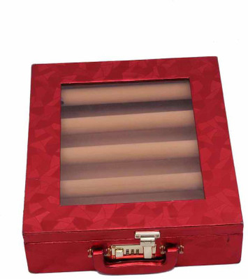 

Kuber Industries Bangle Five Roll Box Jewellery Vanity Box(Red)