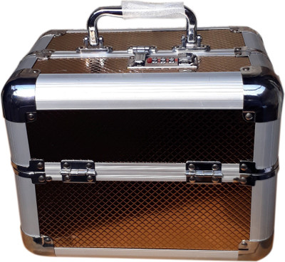 

Bonanza Heavy Metal Cosmetic Jewellery Vanity Box(Golden)
