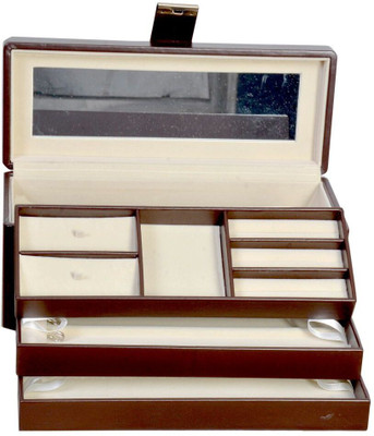 

Richpiks Jewellery Accessory Box Locker purpose Vanity Box(Purple, Black)