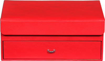 

Leather World Beautiful storage Vanity Box(Red)