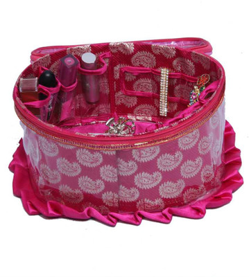 

Kuber Industries Make Up kit Jewellery Vanity Box(Pink)