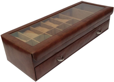 

Essart 63003-B-Snakebit Brown Makeup and Jewellery Vanity Box(Brown)