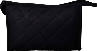

Styler Square Design Mini Makeup Pouch Makeup Vanity Box(Black)
