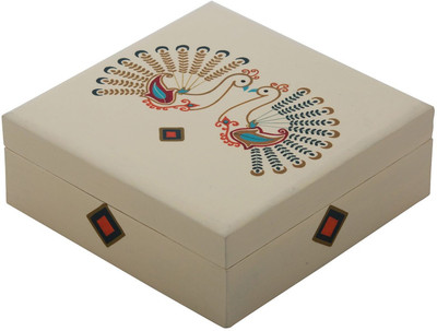 

The Crazy Me Peacock Wooden Makeup Vanity Box(Multicolor)