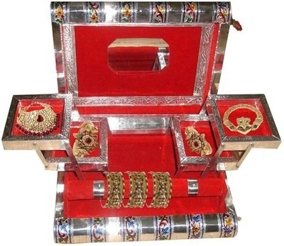 

Etsi Bitsi White Metal Jewellery Vanity Box(Red)