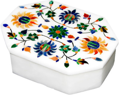 

Incredible Culture White Marble Gift Box Multipurpose Use Vanity Box(White)