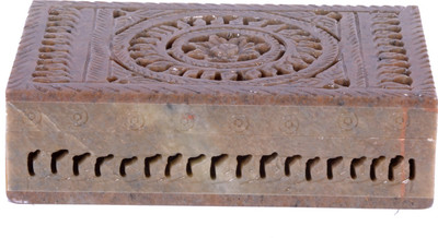 

Avinash Handicrafts Stone Rectangle Jwellery Box 6x4" Jewellery Vanity Box(Multicolor)