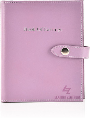 

Leather Zentrum Book Of Earing-Purple Jewellery Vanity Box(Purple)