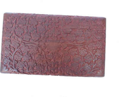 

Handicraft sheesham wood made full carving jewellery Vanity Box(brown)