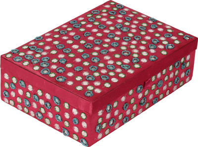 

The Decor Mart Decor Mart - Jewellery Box - Beaded - Dark Pink - 7 X 10 inch Makeup Vanity Box(Dark Pink)