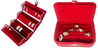 

Atorakushon Combo Of 2 Jewelry Storage Vanity Box(Maroon)
