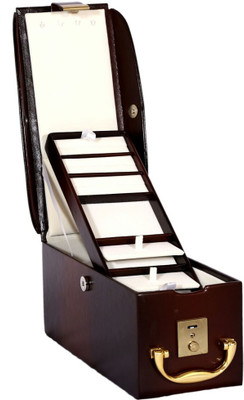 

Kaavya The Locker Friendly Jewellery Vanity Box(Brown)