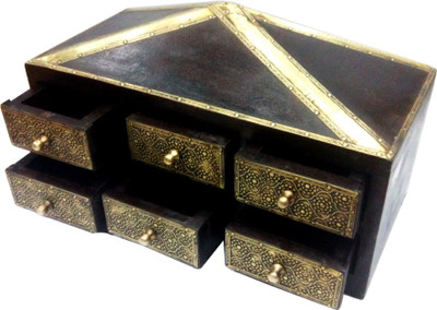 

Raj Laxmi Unique Wooden Makeup Vanity Box(Multicolor)