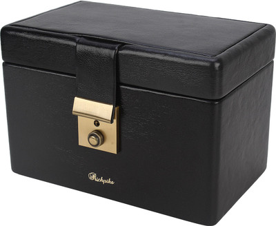 

Richpiks Mini Jewellery Accessories Box Locker Purpose Vanity Box(Grey, Black)