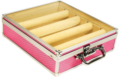 

Satisfaction Royal to store bangles Vanity Box(Pink)