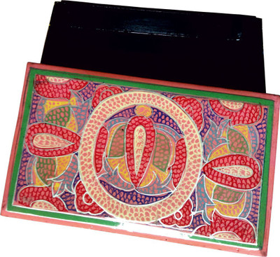

The Koshur Kul Handmade Box Multi purpose Vanity Box(Pink, Multicolor)