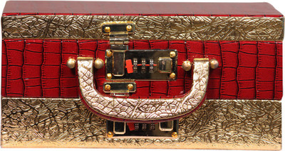 

Leather World Trendy Jewellery Vanity Box(Maroon)