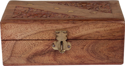 

MCT Tree with flowers embossed Makeup and Jewellery Vanity Box(Coffee)