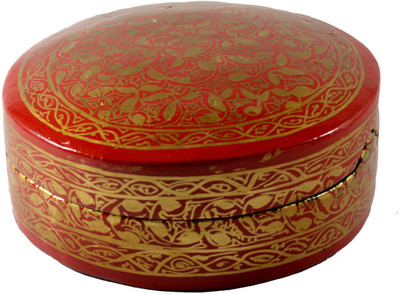 

Craftuno Handcrafted Paper Mache Box Showpiece Vanity Box(Multicolor)