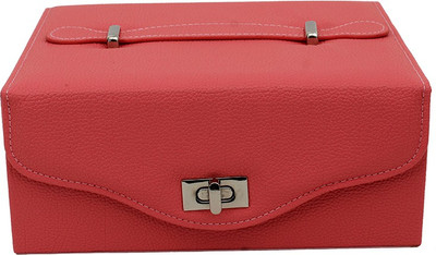 

Styler Peach Medium Makeup and Jewellery Vanity Box(Peach)