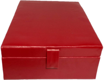 

Addyz Necklace Earrings Half Set Storage Vanity Box(Maroon)
