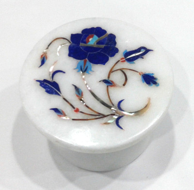 

Stonearts Marble Inlay Jewellery Box Vanity Box(White)