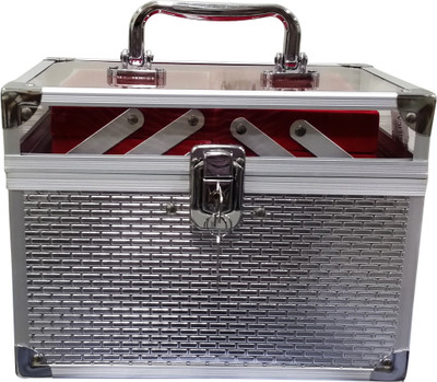 Satisfaction Azure to store cosmetic items Vanity Box(Silver)