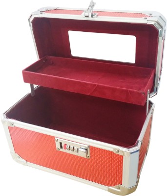 Pride STAR Mellisa to store cosmetics Vanity Box(Royal Red)