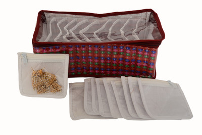 

K&P Designer 10 Kit Makeup, Jewellery Vanity Box(Multicolour)