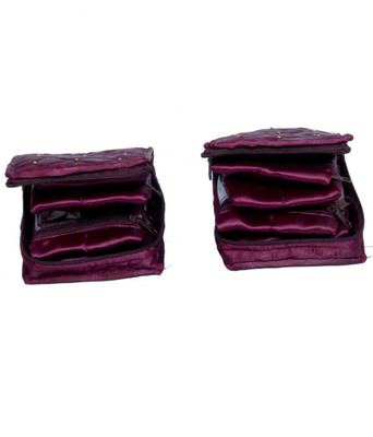 

Hanu Enterprises Locker Jewellery Kit Makeup Vanity Box(Purple)
