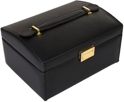 

Uberlyfe Travel Friendly Accessories Organizer Jewellery Box Vanity Box(Black)