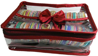 

Ermani Export Traditional Red 2 Roll Bangle Care Vanity Box(Red)
