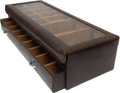 

Essart 63003-Snakebit Dark Brown Makeup and Jewellery Vanity Box(Brown)